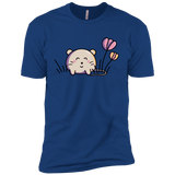 T-Shirts Royal / X-Small Kawaii Mouse and Tulips Men's Premium T-Shirt