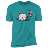 T-Shirts Tahiti Blue / X-Small Kawaii Mouse and Tulips Men's Premium T-Shirt