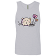 T-Shirts Heather Grey / S Kawaii Mouse and Tulips Men's Premium Tank Top