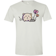 T-Shirts White / X-Small Kawaii Mouse and Tulips Men's Semi-Fitted Softstyle