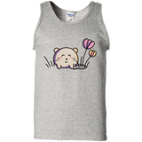T-Shirts Ash / S Kawaii Mouse and Tulips Men's Tank Top