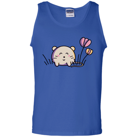 T-Shirts Royal / S Kawaii Mouse and Tulips Men's Tank Top