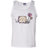 T-Shirts White / S Kawaii Mouse and Tulips Men's Tank Top