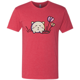 T-Shirts Vintage Red / S Kawaii Mouse and Tulips Men's Triblend T-Shirt