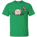 T-Shirts Irish Green / S Kawaii Mouse and Tulips T-Shirt