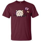 T-Shirts Maroon / S Kawaii Mouse and Tulips T-Shirt