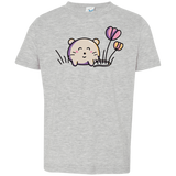 T-Shirts Heather Grey / 2T Kawaii Mouse and Tulips Toddler Premium T-Shirt