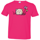 T-Shirts Hot Pink / 2T Kawaii Mouse and Tulips Toddler Premium T-Shirt