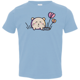 T-Shirts Light Blue / 2T Kawaii Mouse and Tulips Toddler Premium T-Shirt