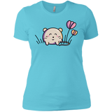 T-Shirts Cancun / X-Small Kawaii Mouse and Tulips Women's Premium T-Shirt