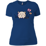 T-Shirts Royal / X-Small Kawaii Mouse and Tulips Women's Premium T-Shirt