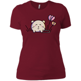 T-Shirts Scarlet / S Kawaii Mouse and Tulips Women's Premium T-Shirt