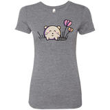 T-Shirts Premium Heather / S Kawaii Mouse and Tulips Women's Triblend T-Shirt