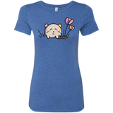 T-Shirts Vintage Royal / S Kawaii Mouse and Tulips Women's Triblend T-Shirt