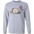 T-Shirts Sport Grey / YS Kawaii Mouse and Tulips Youth Long Sleeve T-Shirt