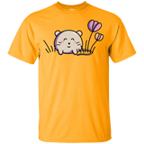 T-Shirts Gold / YXS Kawaii Mouse and Tulips Youth T-Shirt