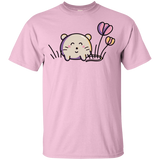 T-Shirts Light Pink / YXS Kawaii Mouse and Tulips Youth T-Shirt