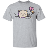 T-Shirts Sport Grey / YXS Kawaii Mouse and Tulips Youth T-Shirt