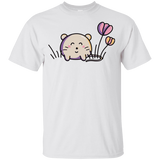 T-Shirts White / YXS Kawaii Mouse and Tulips Youth T-Shirt