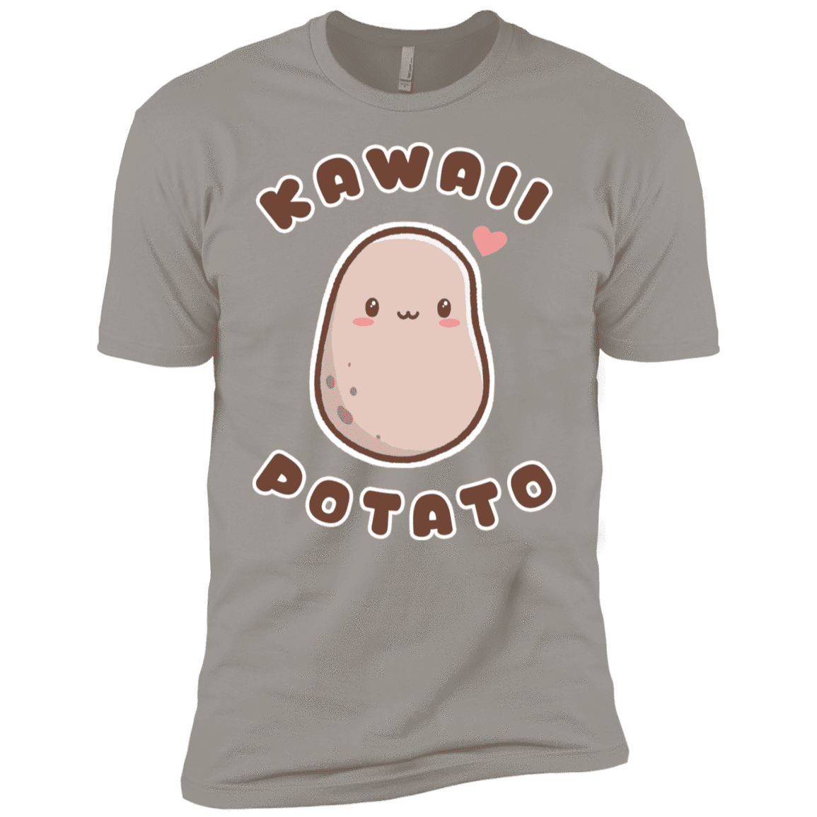 T-Shirts Light Grey / YXS Kawaii Potato Boys Premium T-Shirt