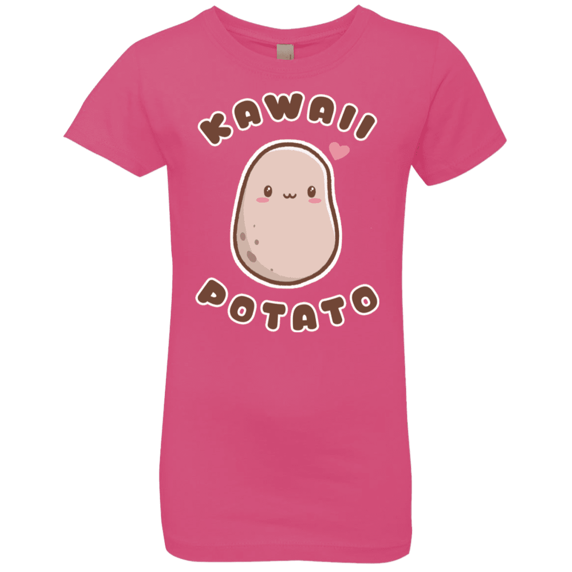 T-Shirts Hot Pink / YXS Kawaii Potato Girls Premium T-Shirt