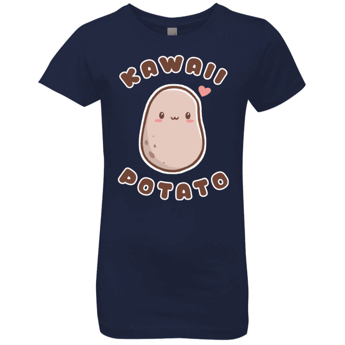 T-Shirts Midnight Navy / YXS Kawaii Potato Girls Premium T-Shirt