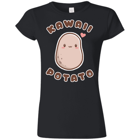 T-Shirts Black / S Kawaii Potato Junior Slimmer-Fit T-Shirt