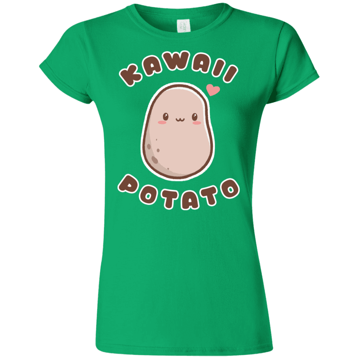T-Shirts Irish Green / S Kawaii Potato Junior Slimmer-Fit T-Shirt