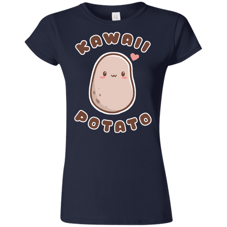 T-Shirts Navy / S Kawaii Potato Junior Slimmer-Fit T-Shirt