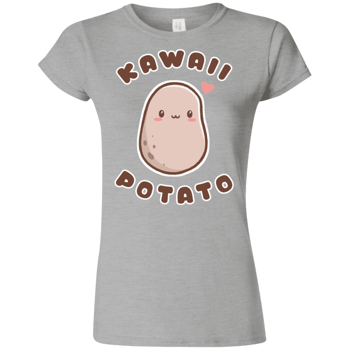 T-Shirts Sport Grey / S Kawaii Potato Junior Slimmer-Fit T-Shirt