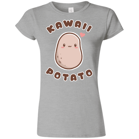 T-Shirts Sport Grey / S Kawaii Potato Junior Slimmer-Fit T-Shirt