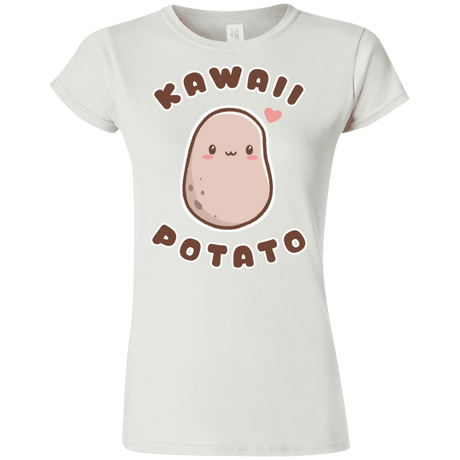 T-Shirts White / S Kawaii Potato Junior Slimmer-Fit T-Shirt
