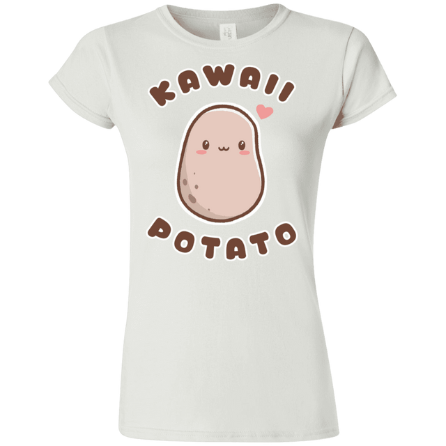 T-Shirts White / S Kawaii Potato Junior Slimmer-Fit T-Shirt