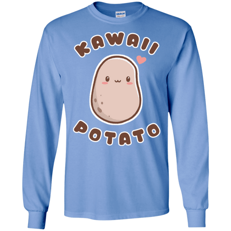 T-Shirts Carolina Blue / S Kawaii Potato Men's Long Sleeve T-Shirt