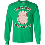 T-Shirts Irish Green / S Kawaii Potato Men's Long Sleeve T-Shirt