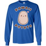 T-Shirts Royal / S Kawaii Potato Men's Long Sleeve T-Shirt