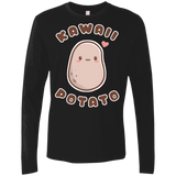 T-Shirts Black / S Kawaii Potato Men's Premium Long Sleeve