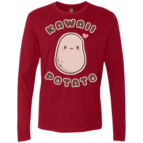 T-Shirts Cardinal / S Kawaii Potato Men's Premium Long Sleeve