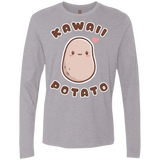 T-Shirts Heather Grey / S Kawaii Potato Men's Premium Long Sleeve