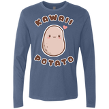 T-Shirts Indigo / S Kawaii Potato Men's Premium Long Sleeve