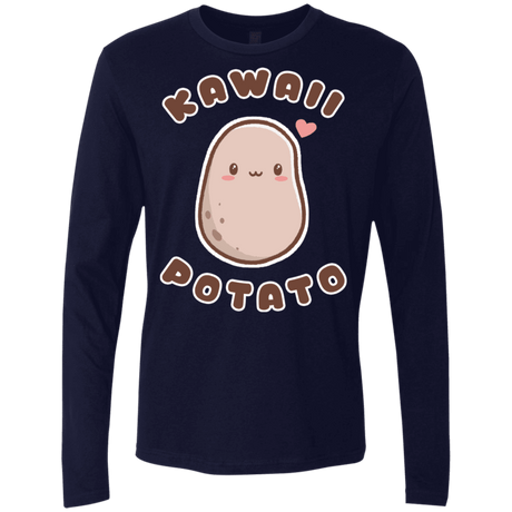 T-Shirts Midnight Navy / S Kawaii Potato Men's Premium Long Sleeve