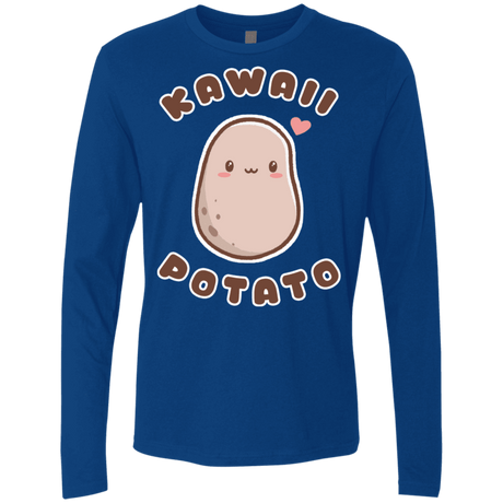 T-Shirts Royal / S Kawaii Potato Men's Premium Long Sleeve