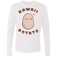 T-Shirts White / S Kawaii Potato Men's Premium Long Sleeve