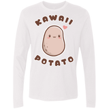 T-Shirts White / S Kawaii Potato Men's Premium Long Sleeve