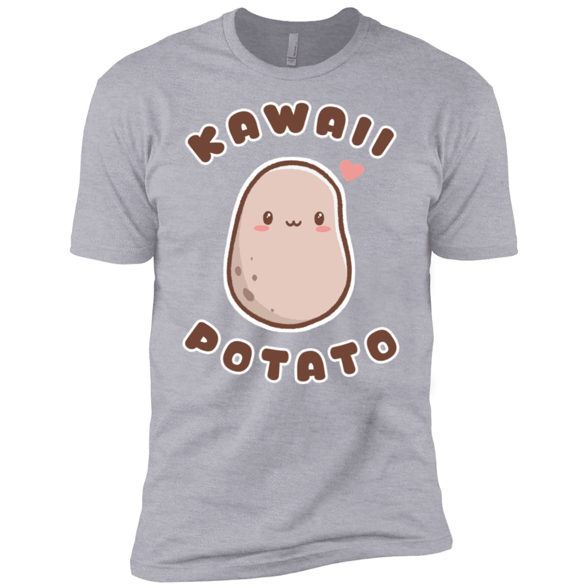 T-Shirts Heather Grey / X-Small Kawaii Potato Men's Premium T-Shirt