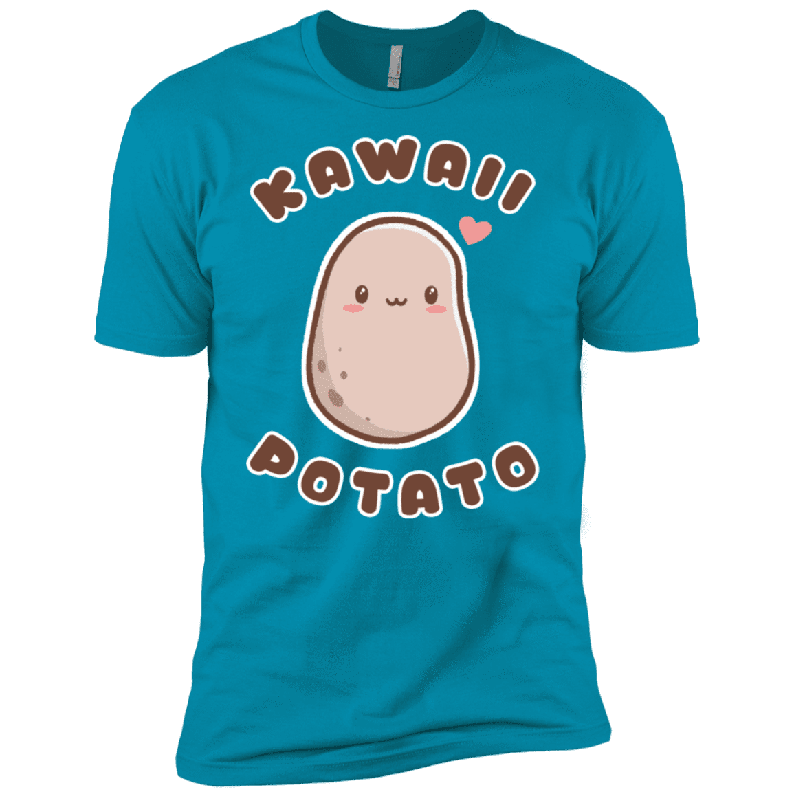 T-Shirts Turquoise / X-Small Kawaii Potato Men's Premium T-Shirt