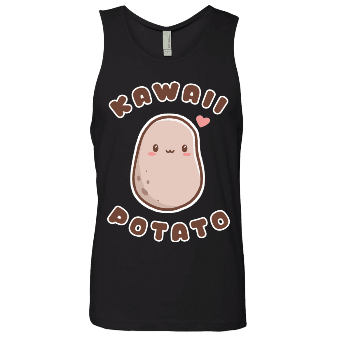 T-Shirts Black / S Kawaii Potato Men's Premium Tank Top