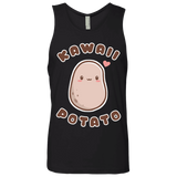 T-Shirts Black / S Kawaii Potato Men's Premium Tank Top