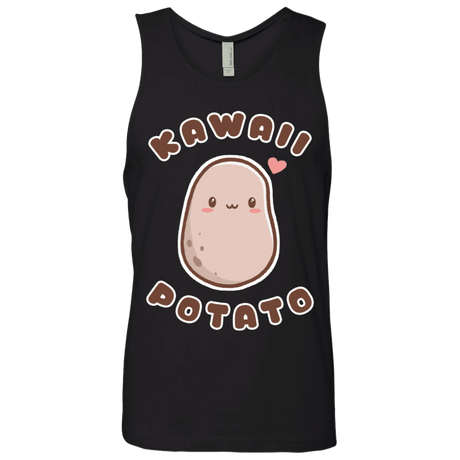 T-Shirts Black / S Kawaii Potato Men's Premium Tank Top