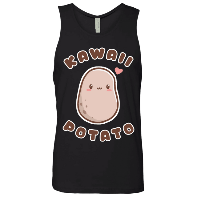 T-Shirts Black / S Kawaii Potato Men's Premium Tank Top